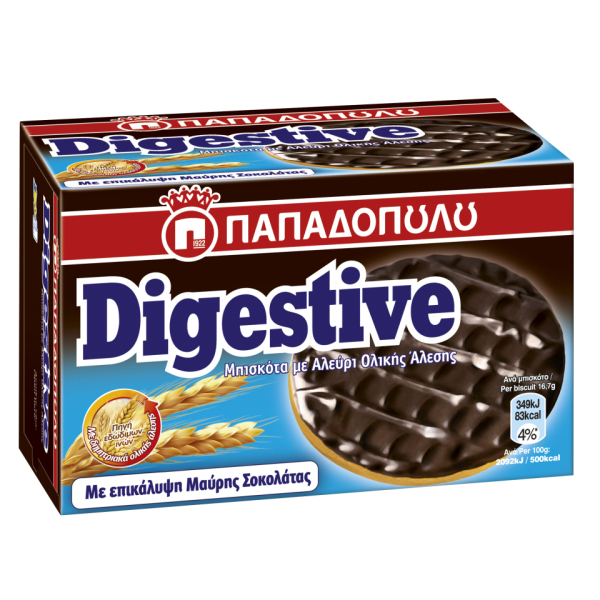 Digestive με μαύρη σοκολάτα 200g