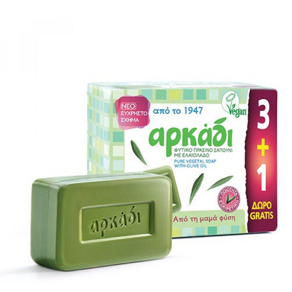 Σαπούνι Πράσινο Πλάκα ΑΡΚΑΔΙ 150γρ