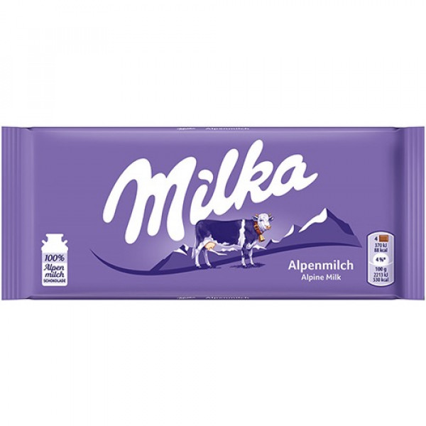 Σοκολάτα MILKA 100gr alpine milk